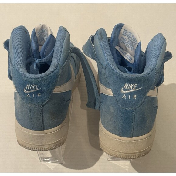 Nike Air Force 1 \'07 University Blue White Suede 315123-409 10.5 Sneakers main image 4